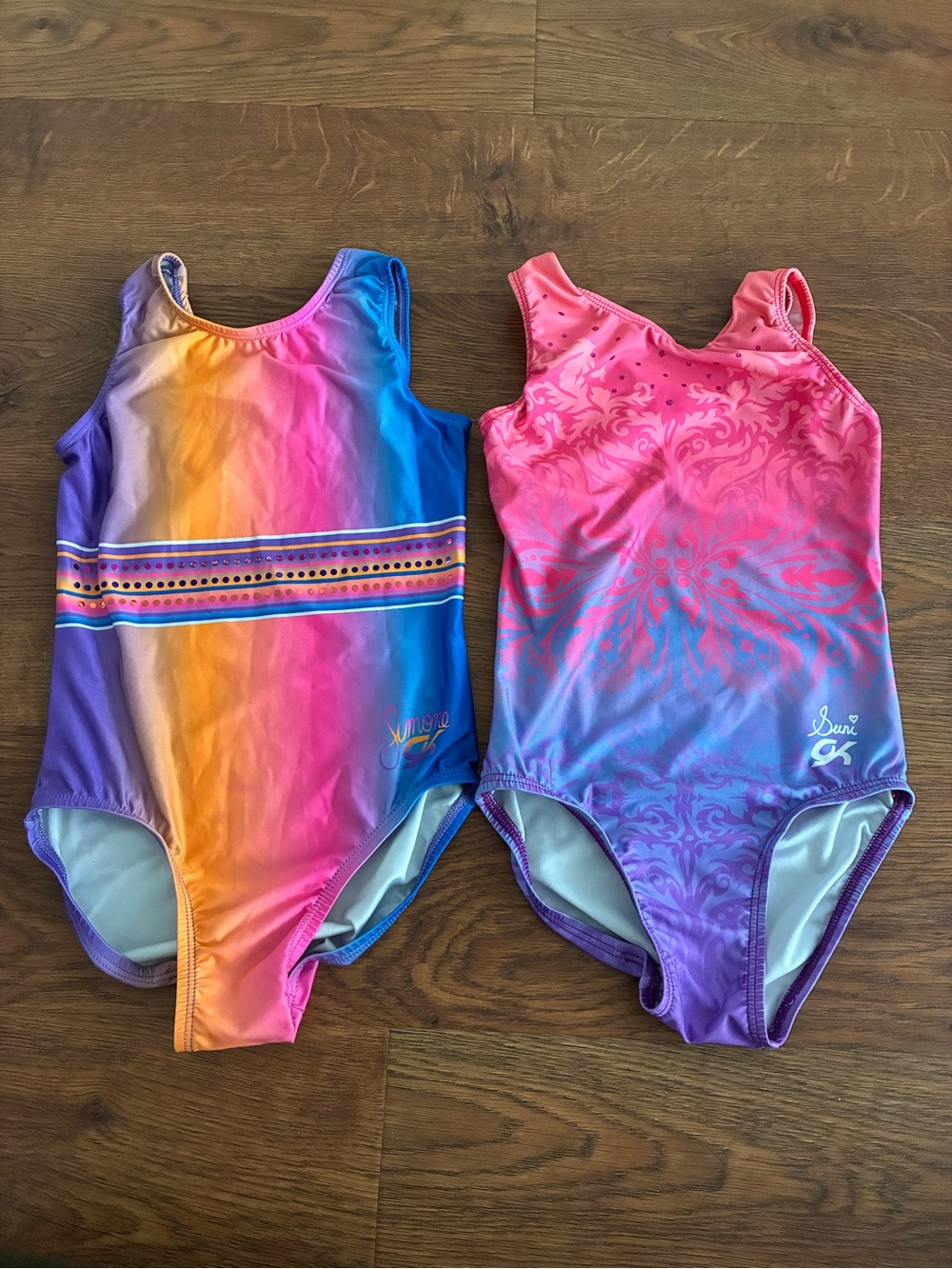 GK elite gymnastics leotards bundle Simone Biles and Suni Lee